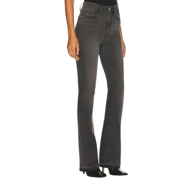 FRAME Denim Le Super High Mini Boot Released Hem, Black, Size 27 - Picture 1 of 12